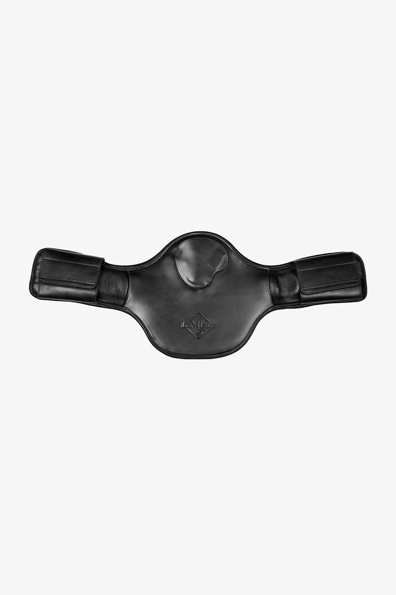 Gel-Tek Sangle Courte Anatomique avec Bavette et Aimant Black 80 cm