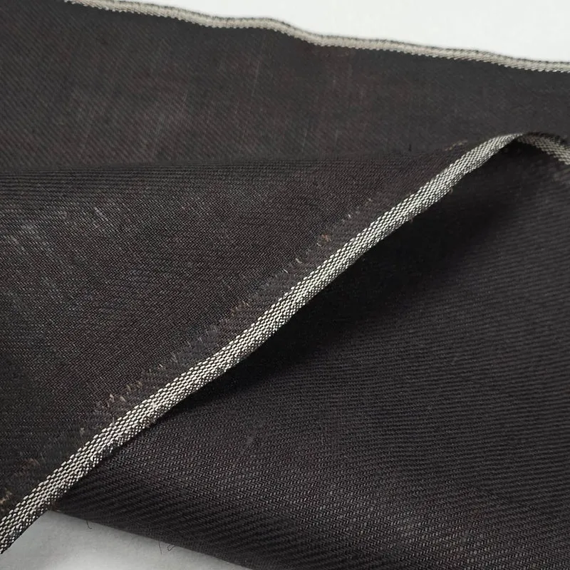Tissu pour Linges à Vaisselle | Coton & Lin | Gris Anthracite Foncé