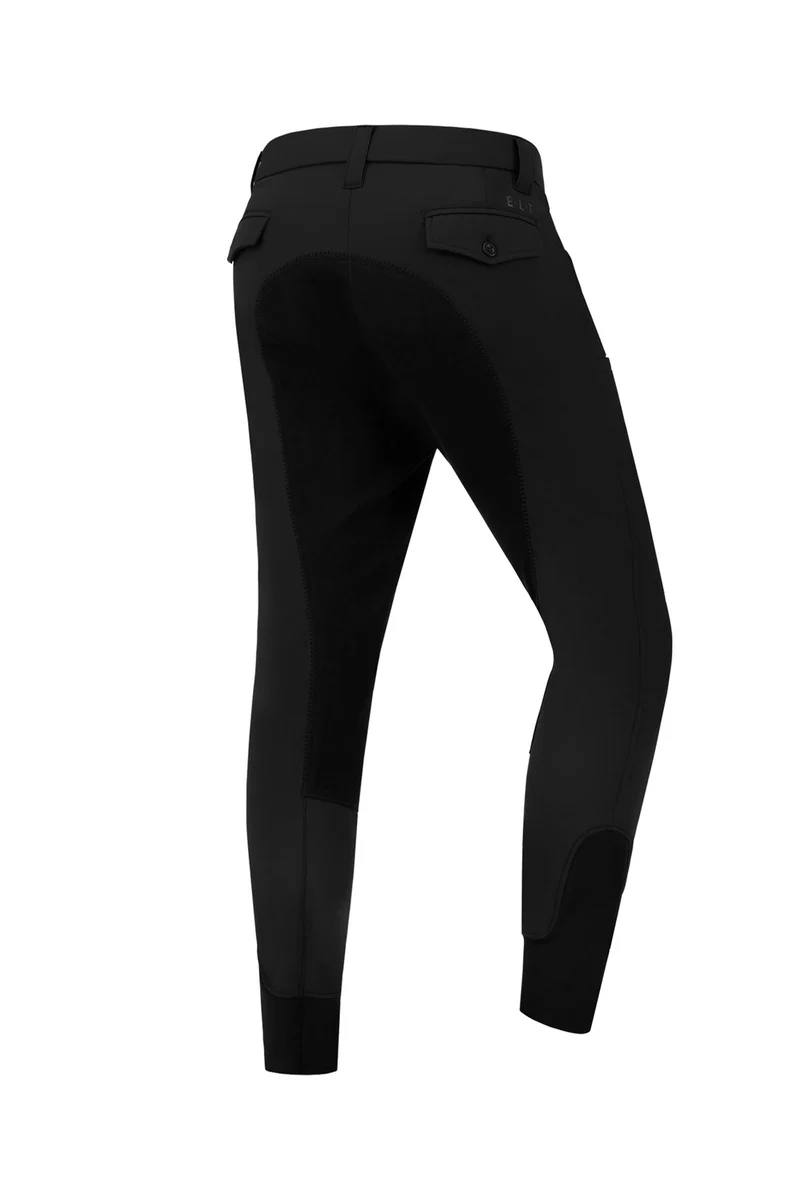 Matteo Classic pantalon d'équitation homme avec fond intégral en cuir synthétique black 54