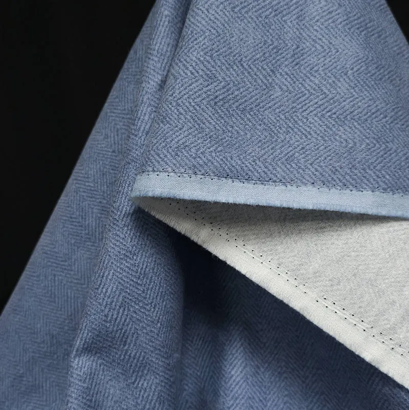 Flanelle Woolies | Par Maywood Studio | Motif chevrons | Bleu poudré