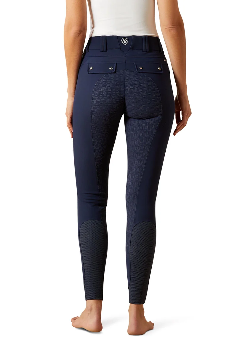 Tri Factor Pantalon d’équitation femme avec fond silicone intégral Navy Eclipse 48 Regular