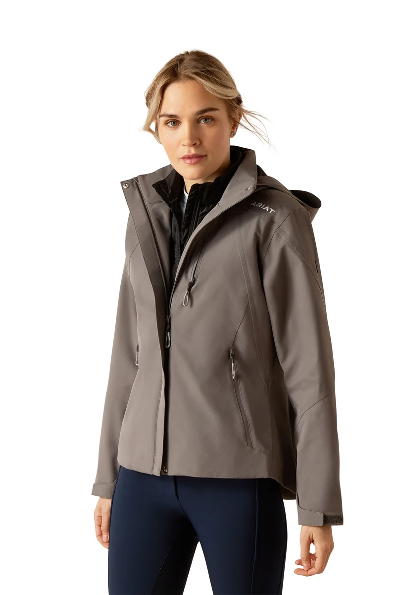 Coastal Veste imperméable femme Plum Grey M