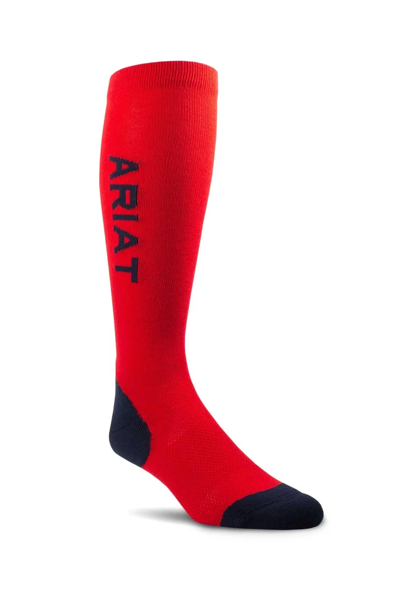 Chaussettes de performance AriatTEK Red/Navy Taille unique