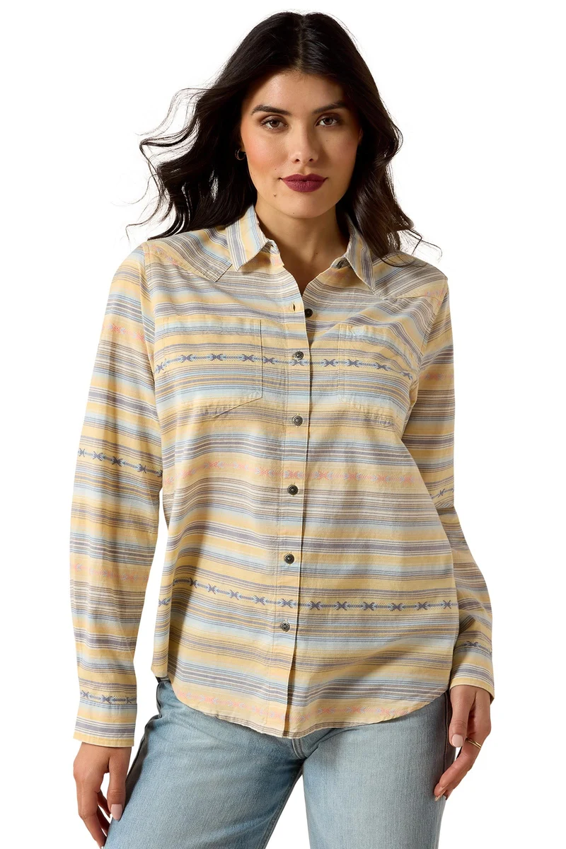 Billie Jean chemise à manches longues pour femme Sunrise Serape S