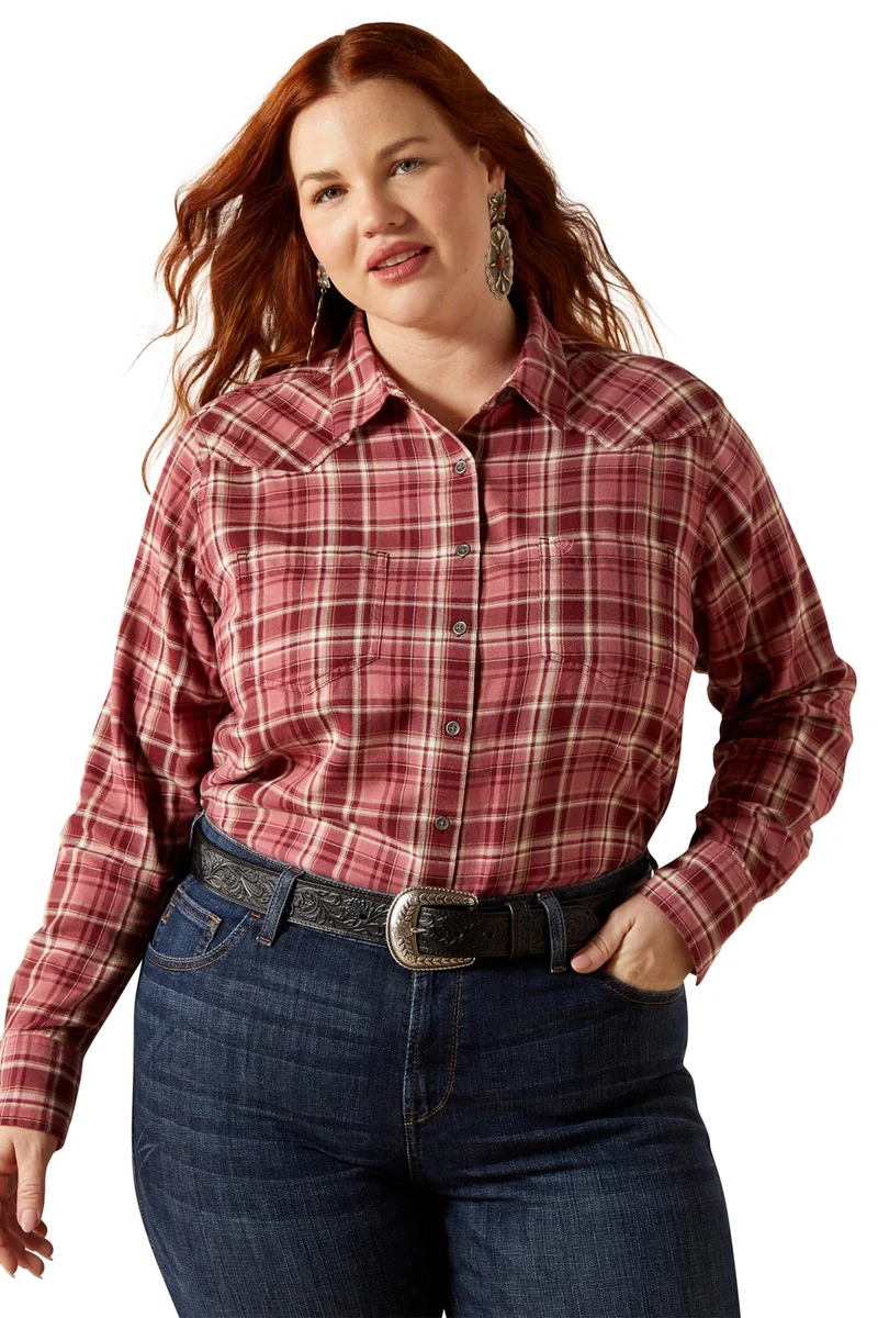 Billie Jean chemise à manches longues pour femme Sunkissed Plaid M