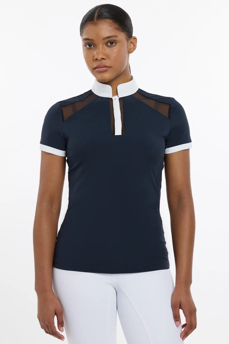 Camille chemise de concours à manches courtes Navy 46