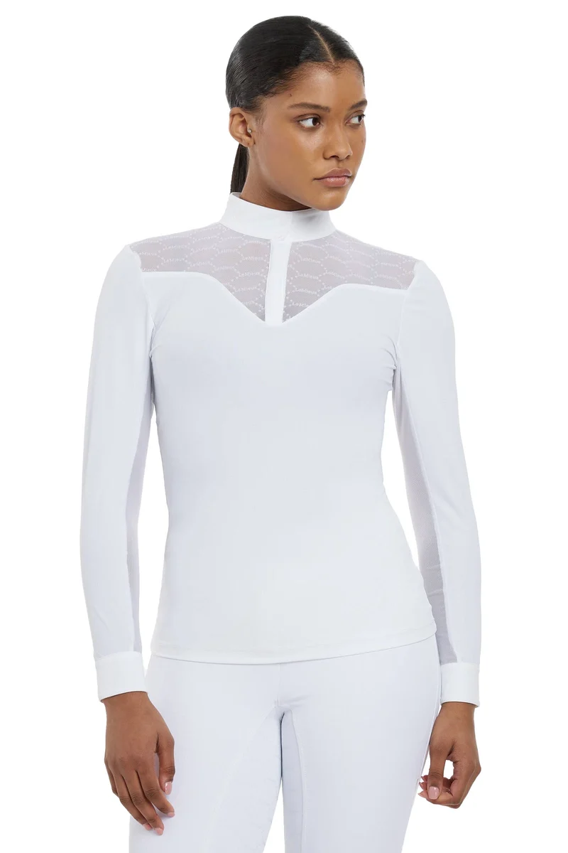 Emily chemise de concours à manches longues White 44
