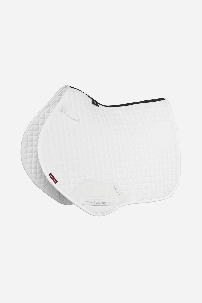Tapis de selle obstacle Suede Close Contact White L