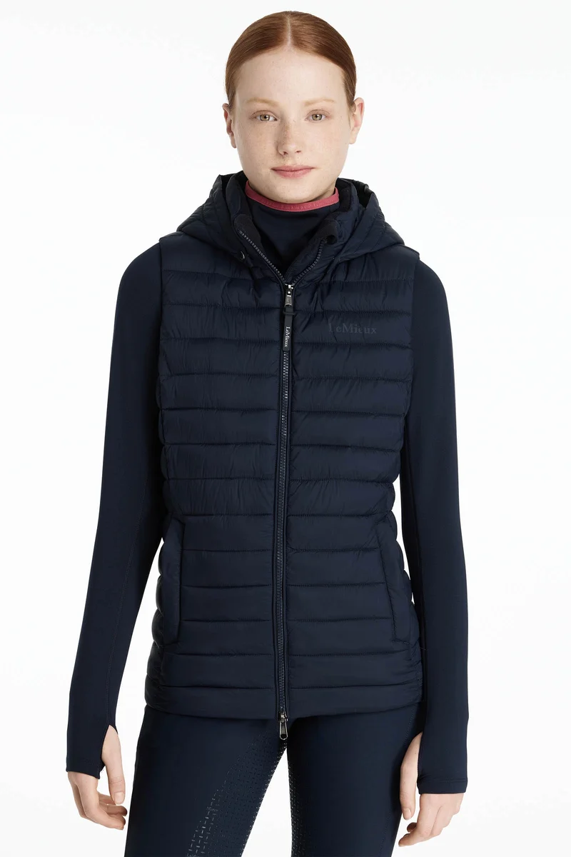 Young Rider Ruby gilet matelassé pour enfant Navy 122-128