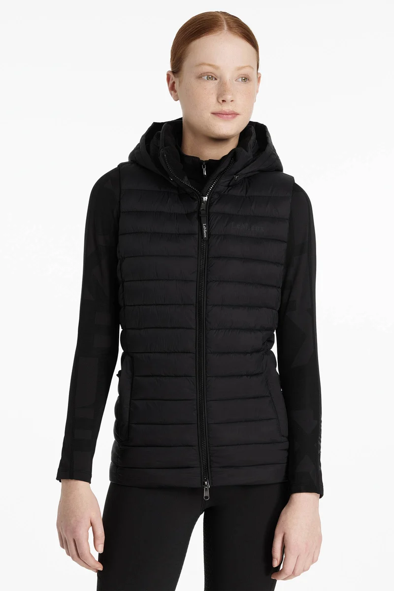 Young Rider Ruby gilet matelassé pour enfant Black 122-128