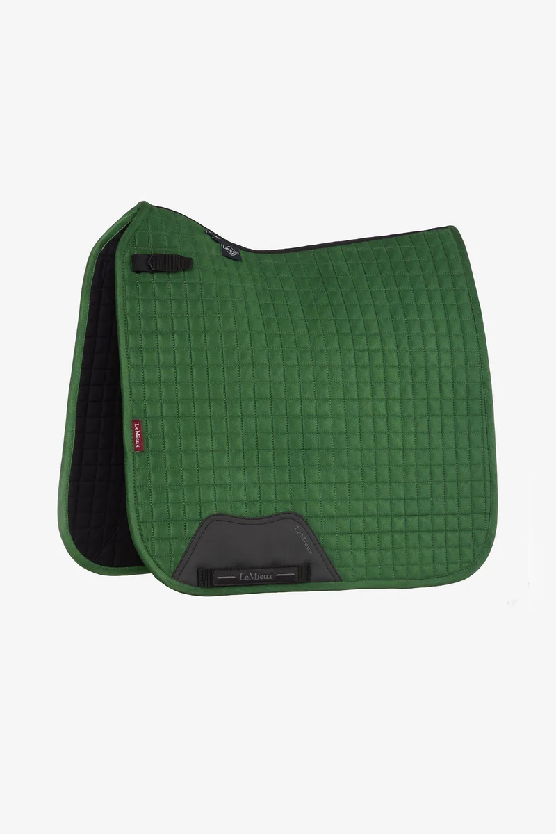 Suede tapis de selle dressage Hunter Green L