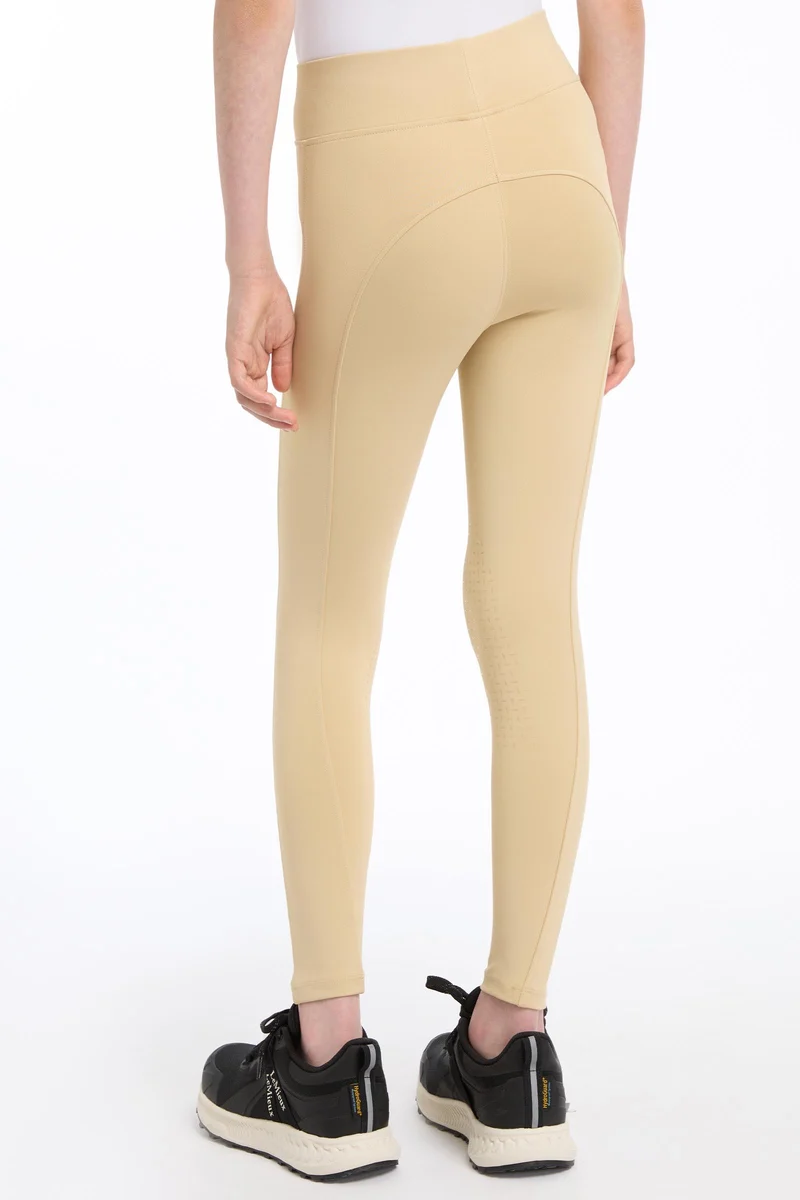 Young Rider Pull On culotte d'équitation pour enfants Beige 146-152