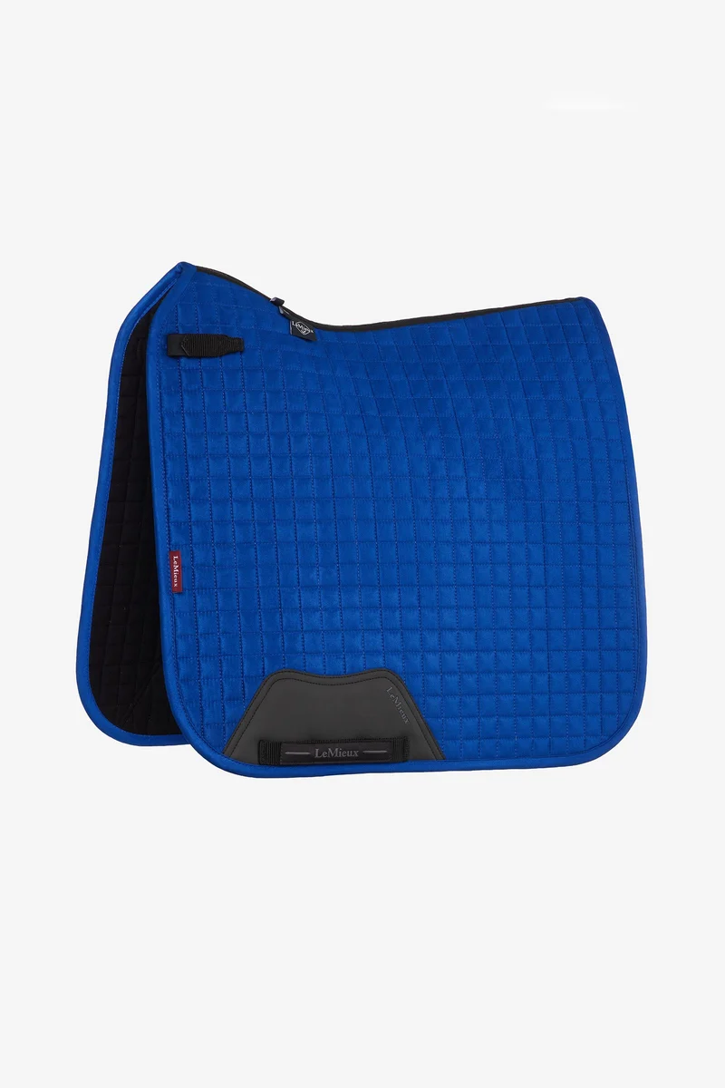 Suede tapis de selle dressage Benetton Blue L