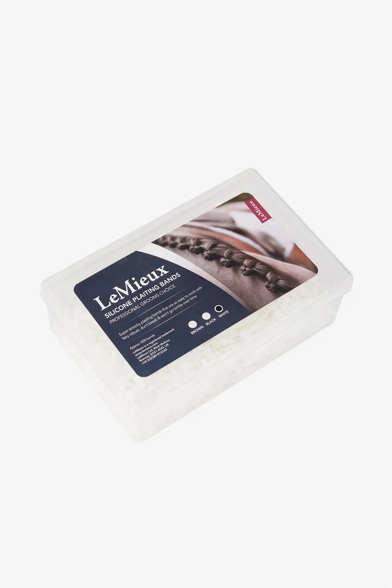 Bandes de tressage en silicone White Taille unique