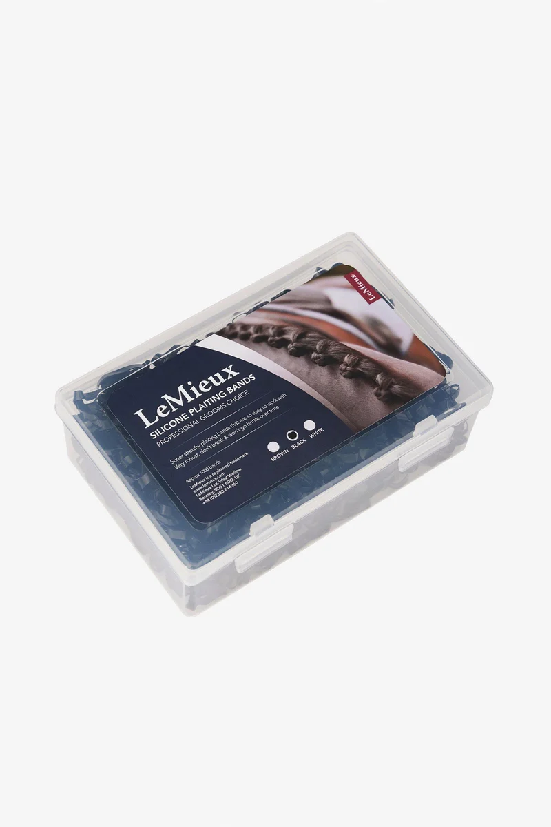 Bandes de tressage en silicone Black Taille unique