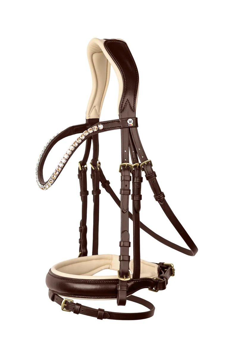 X-Line Ivory bride avec muserolle combinée pullback Brown F