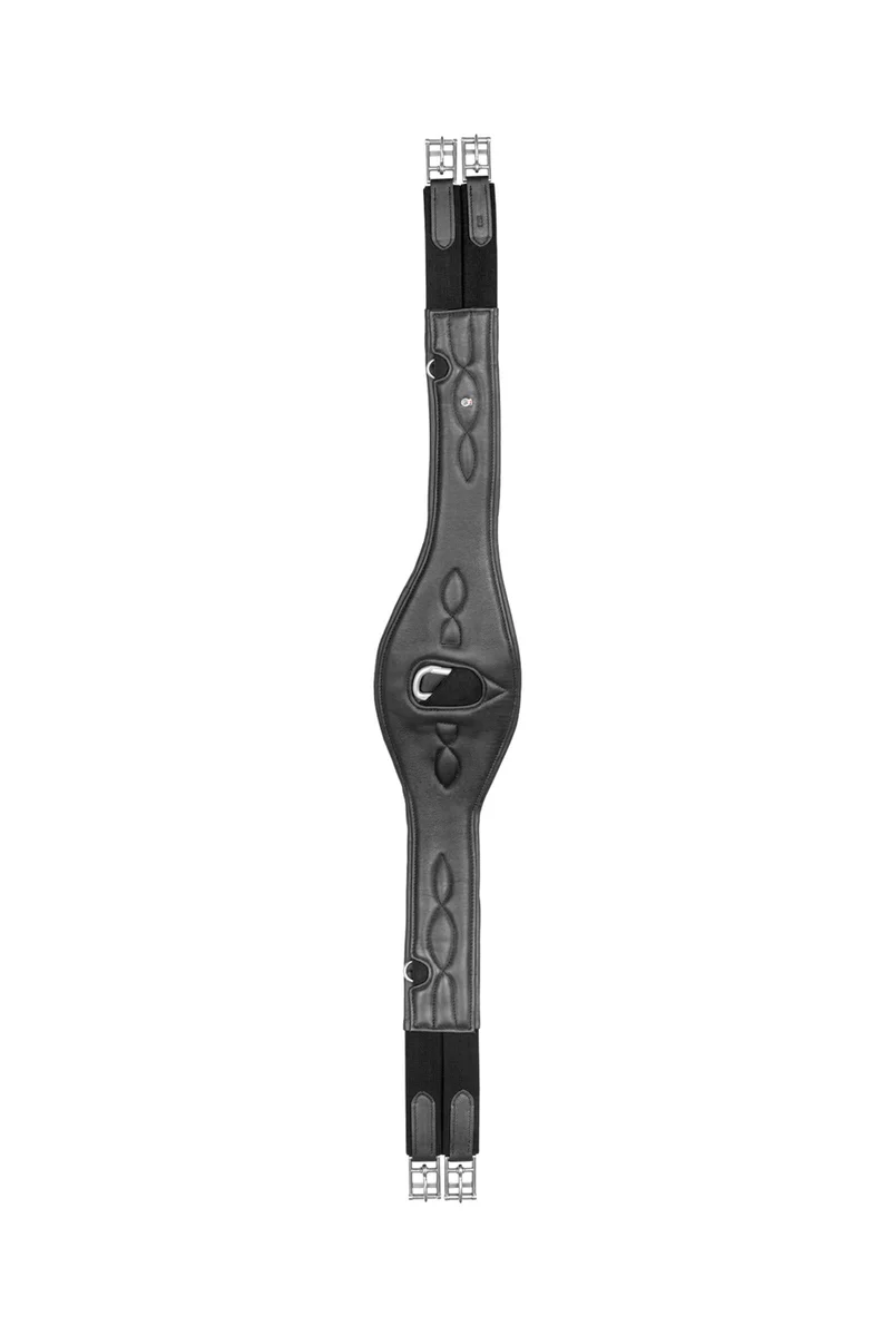 sangle en cuir Comfort, longue Black 130 cm