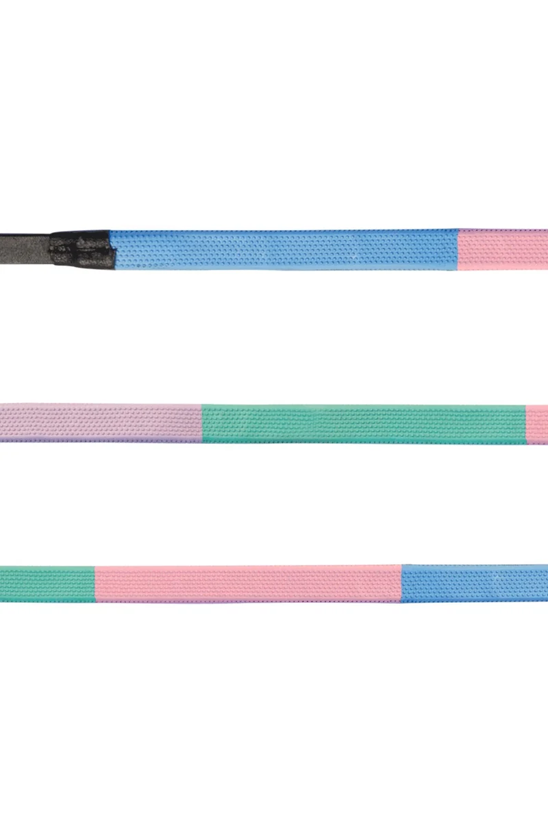 rênes en caoutchouc Rainbow Black F