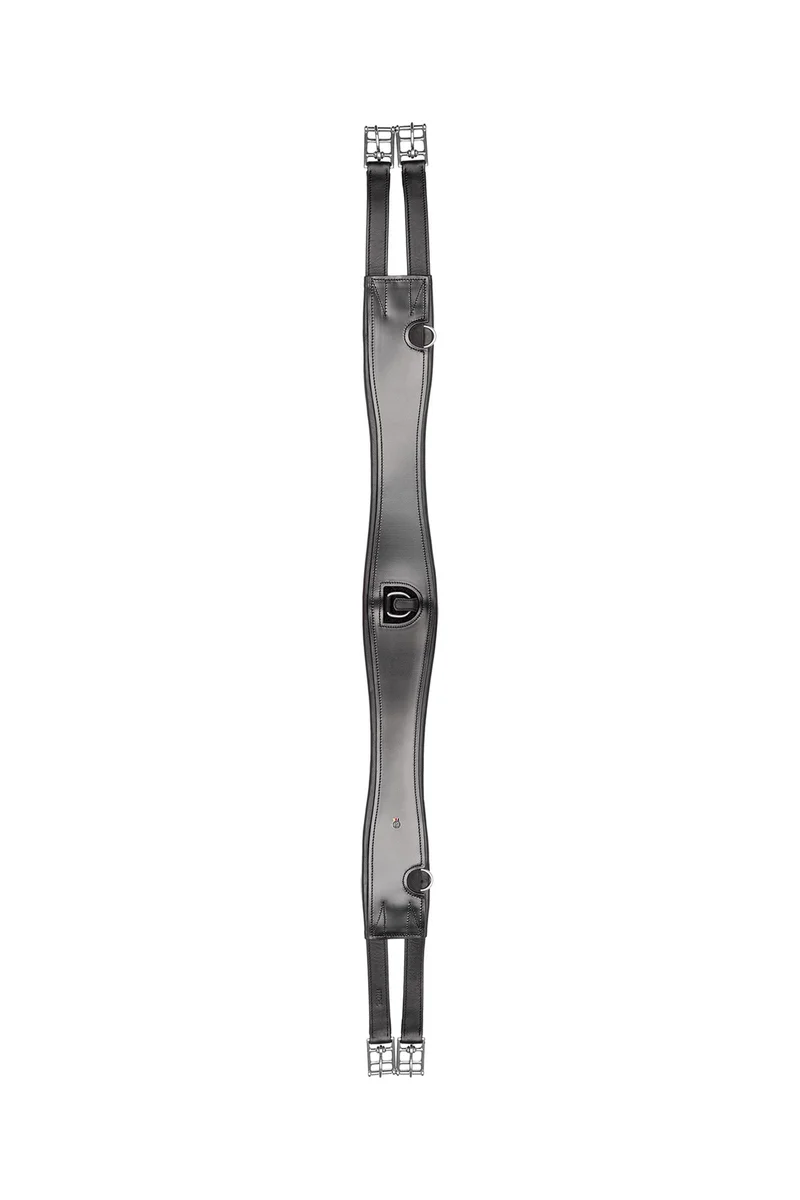 sangle en cuir Sleek Black 115 cm