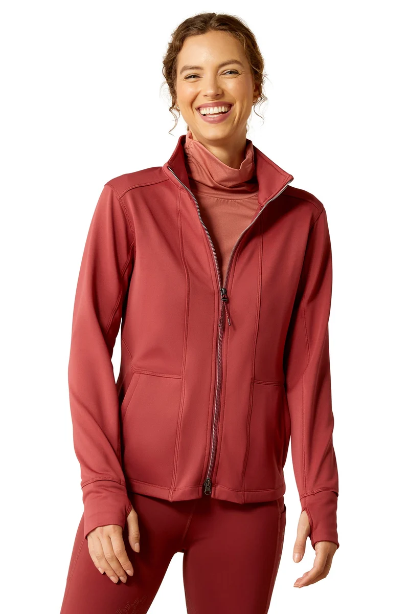 Zaphus Sweat-shirt avec fermeture éclair Burnt Russet S