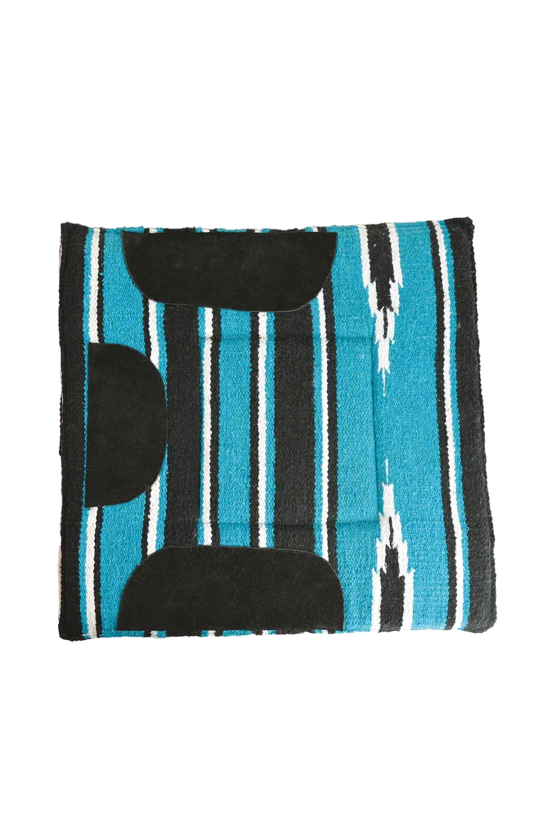 Tapis de selle Navajo matelassé Turquoise/Black/White SHP