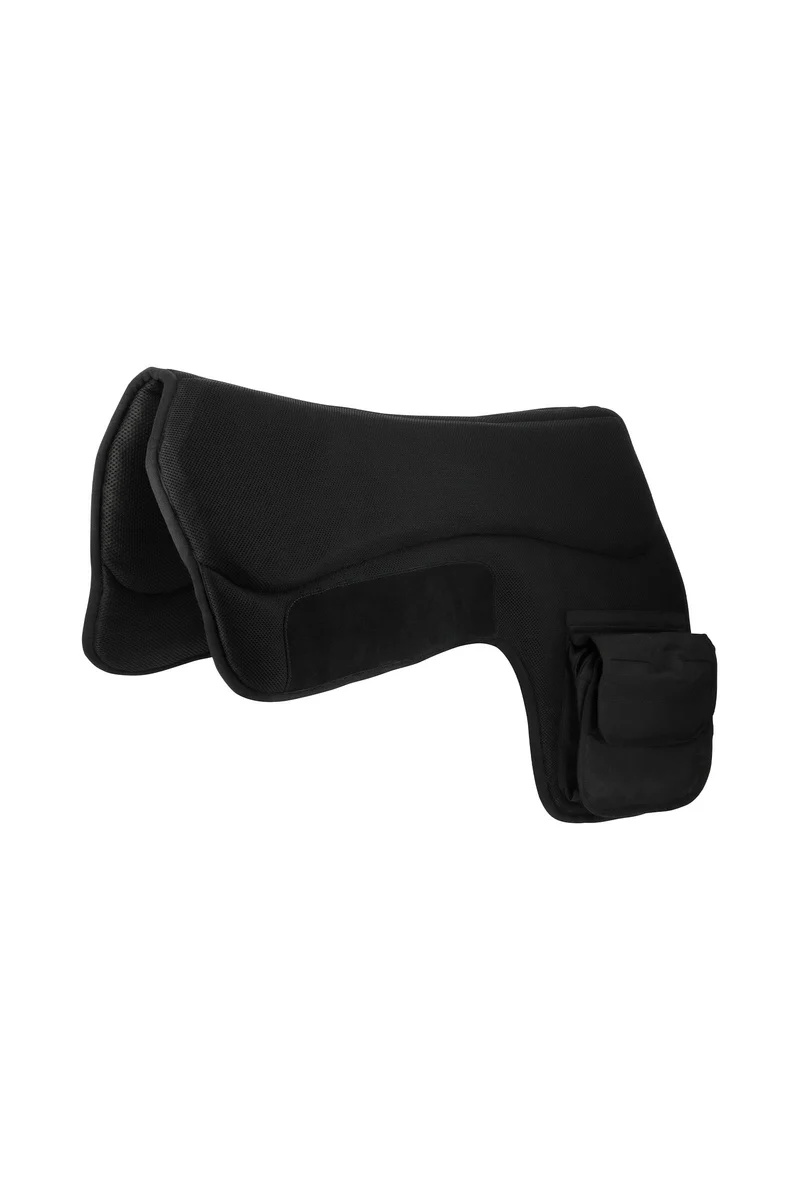 Tapis de selle western avec poches Black F