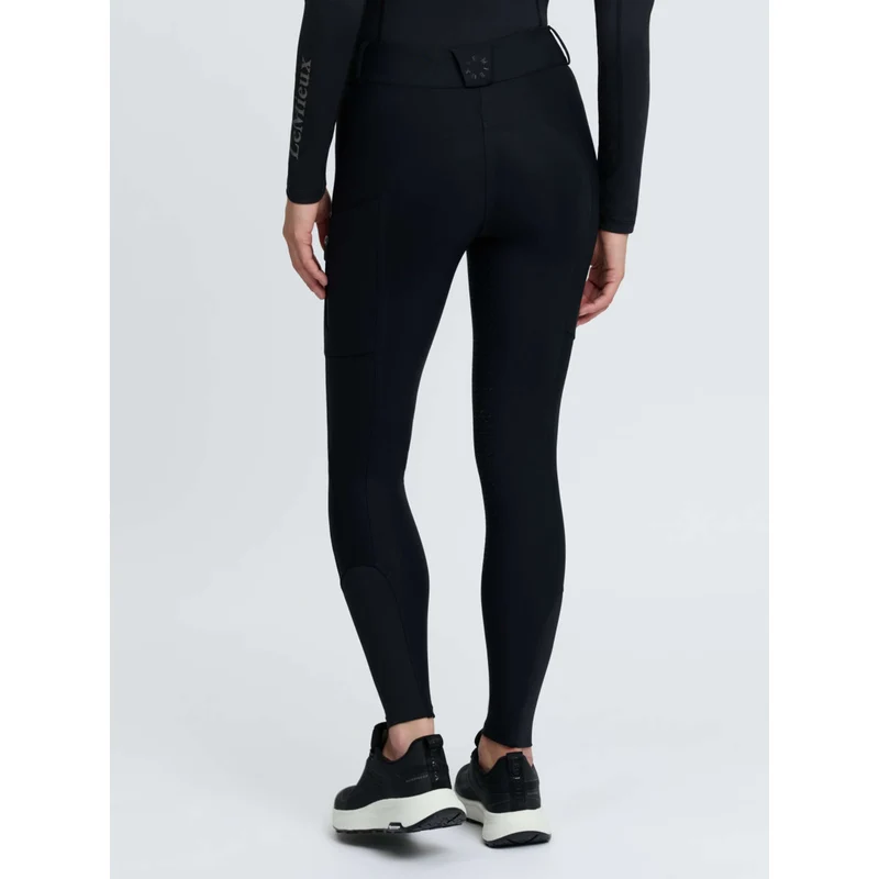 LeMieux Pantalon d'Équitation Stormwear Prise de Genou Noir