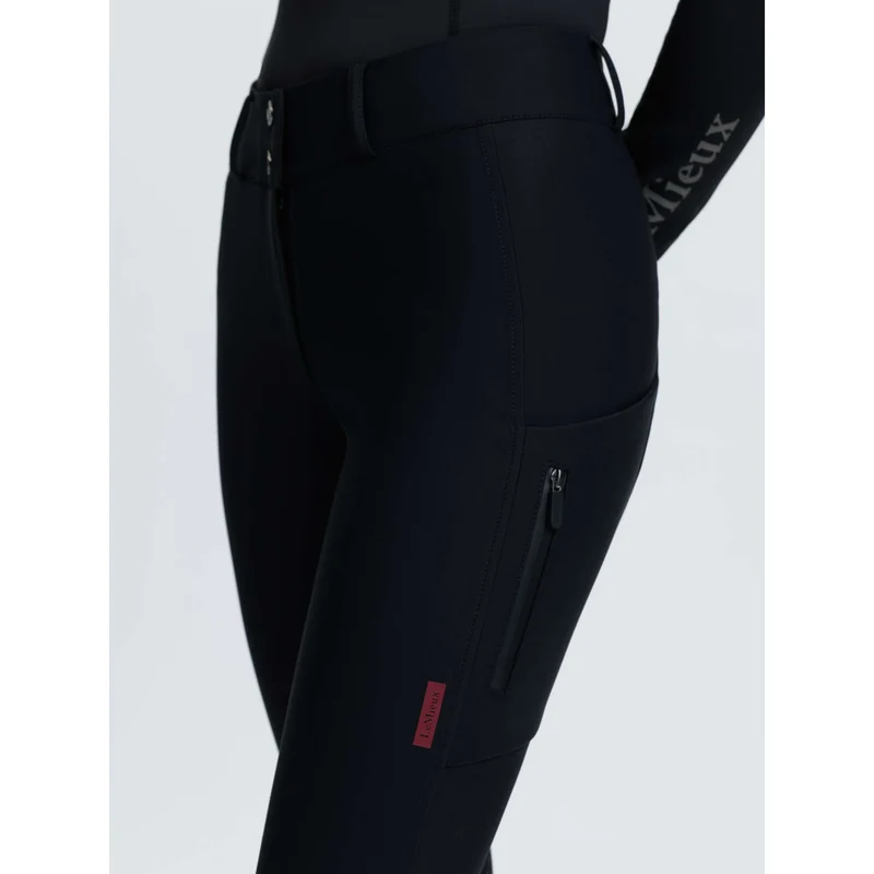 LeMieux Pantalon d'Équitation Stormwear Prise de Genou Noir