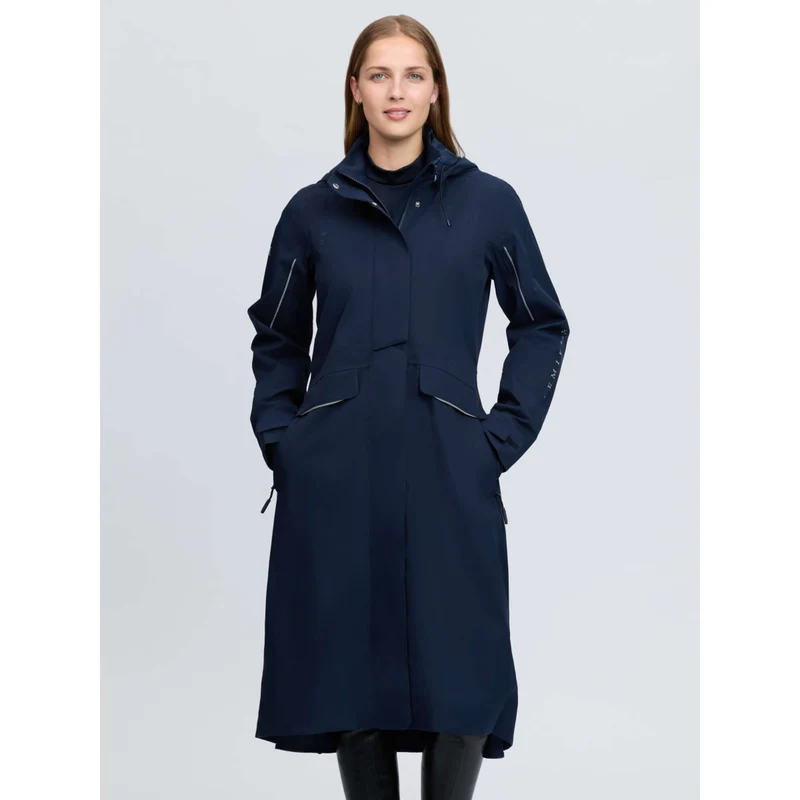 LeMieux Veste Longue Stormwear Performance Riding Marine