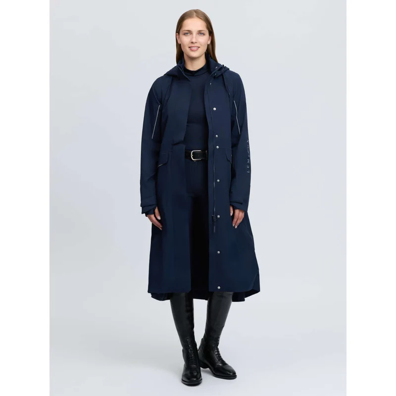 LeMieux Veste Longue Stormwear Performance Riding Marine