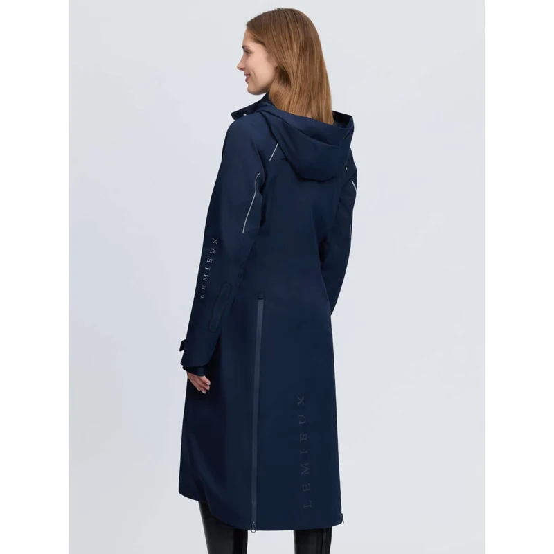LeMieux Veste Longue Stormwear Performance Riding Marine