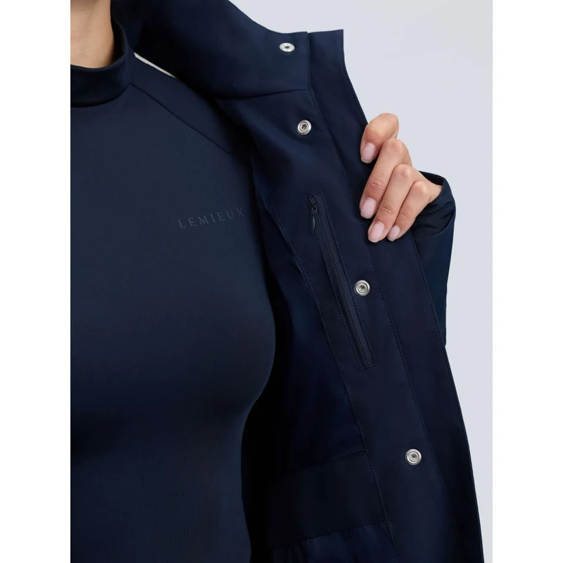 LeMieux Veste Longue Stormwear Performance Riding Marine