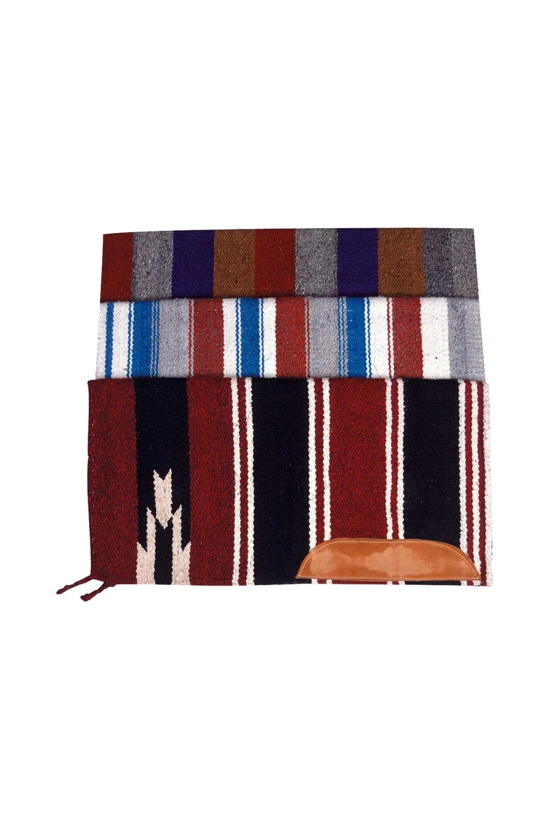 Tapis de selle Navajo avec cuir Mixed Color P