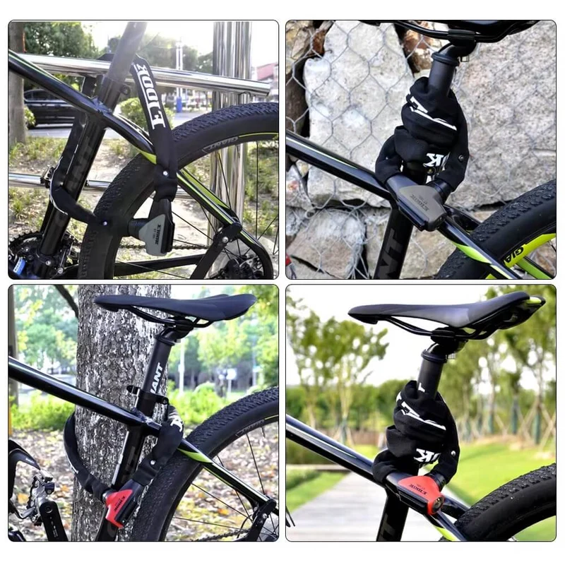 RoadBlock™ | Antivol velo haute résistance avec chaîne renforcée et revêtement anti rayures