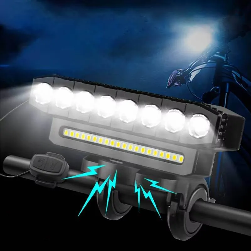 HaloTrack™ | Eclairage velo haute puissance avec klaxon intégré et batterie longue autonomie