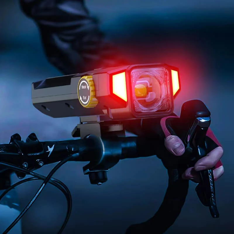 Strobo™ | Eclairage velo solaire rechargeable avec faisceau orientable