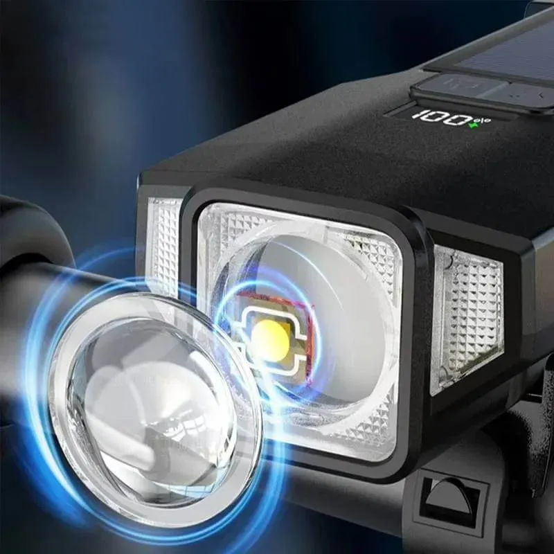 Strobo™ | Eclairage velo solaire rechargeable avec faisceau orientable