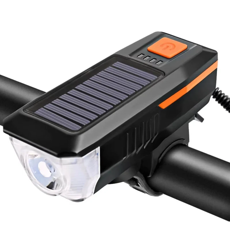 CycleFlare™ | Eclairage velo avec autonomie solaire et klaxon intégré pour une conduite sécurisée