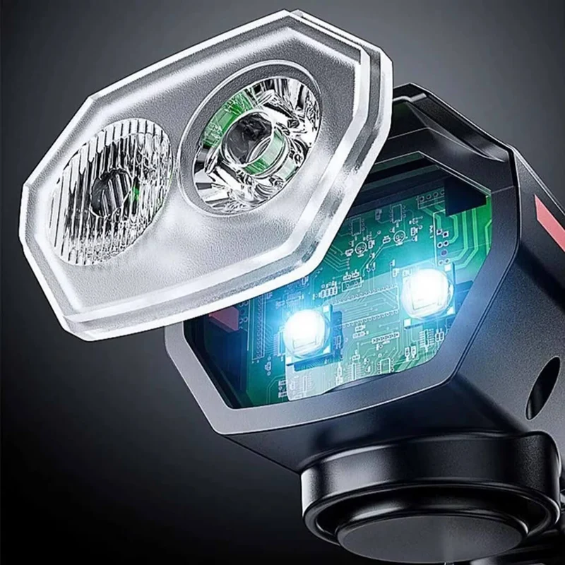 Nocto™ | Eclairage velo solaire avec klaxon intégré pour une autonomie longue durée