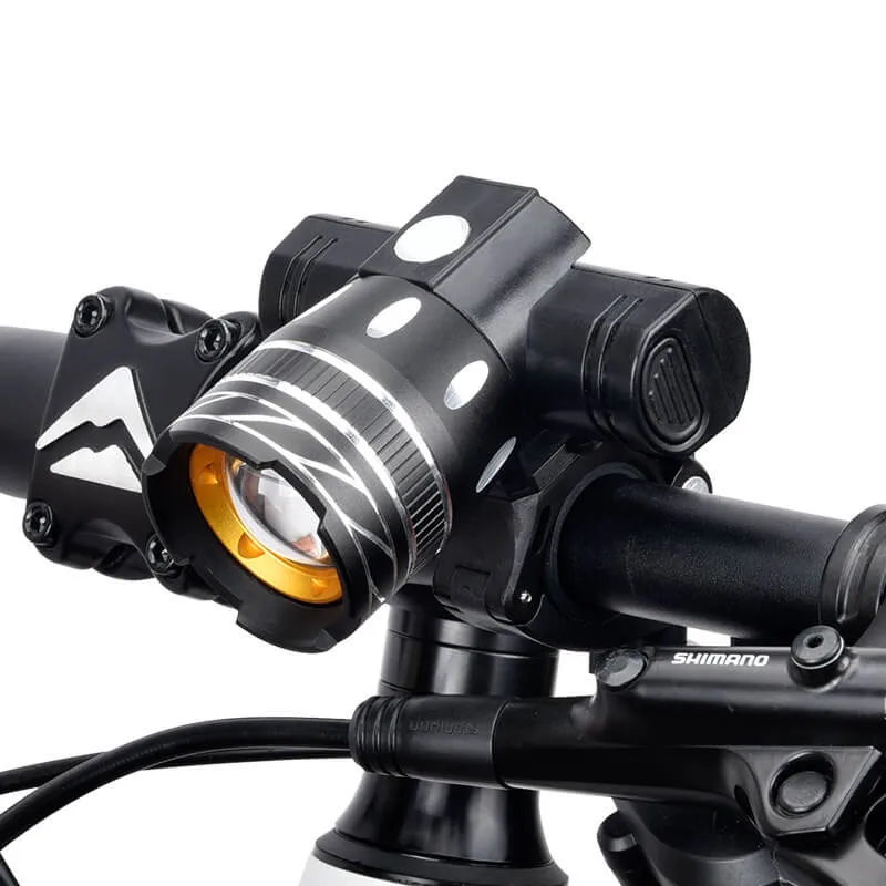 Lumenik™ | Eclairage velo avec zoom et étanche pour une conduite nocturne stable