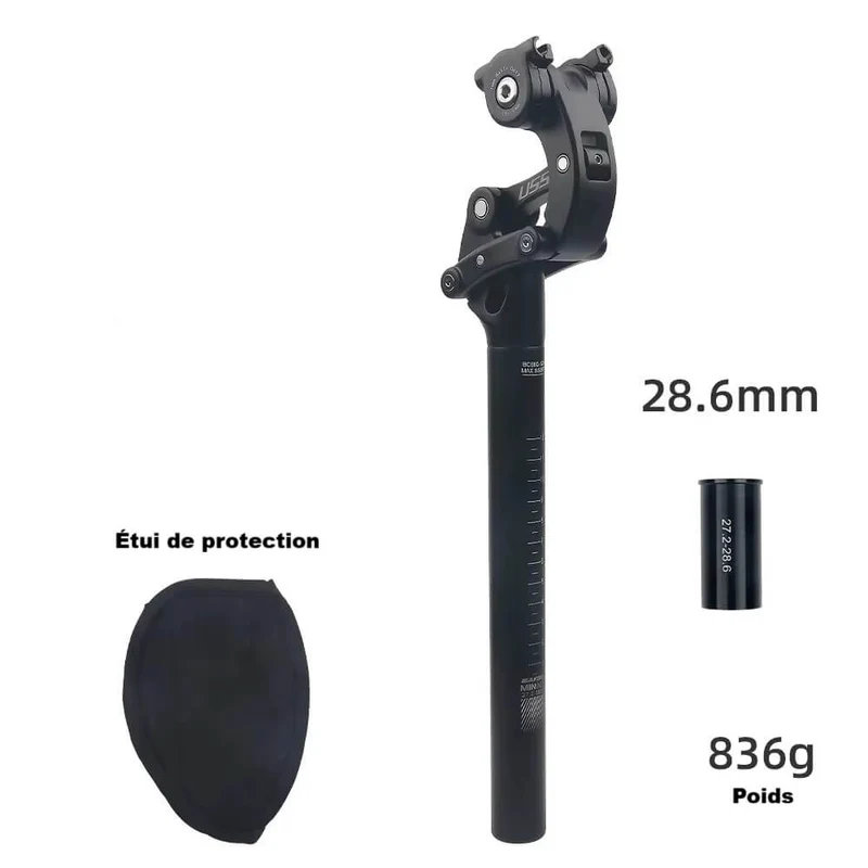 StableRide™ | Tige de selle suspendue avec confort renforcé et stabilité optimale