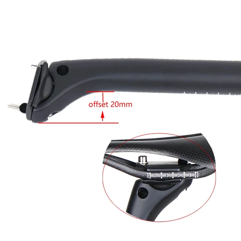 StraightTrack™ | Tige de selle en carbone légère avec maintien stable et confort longue distance