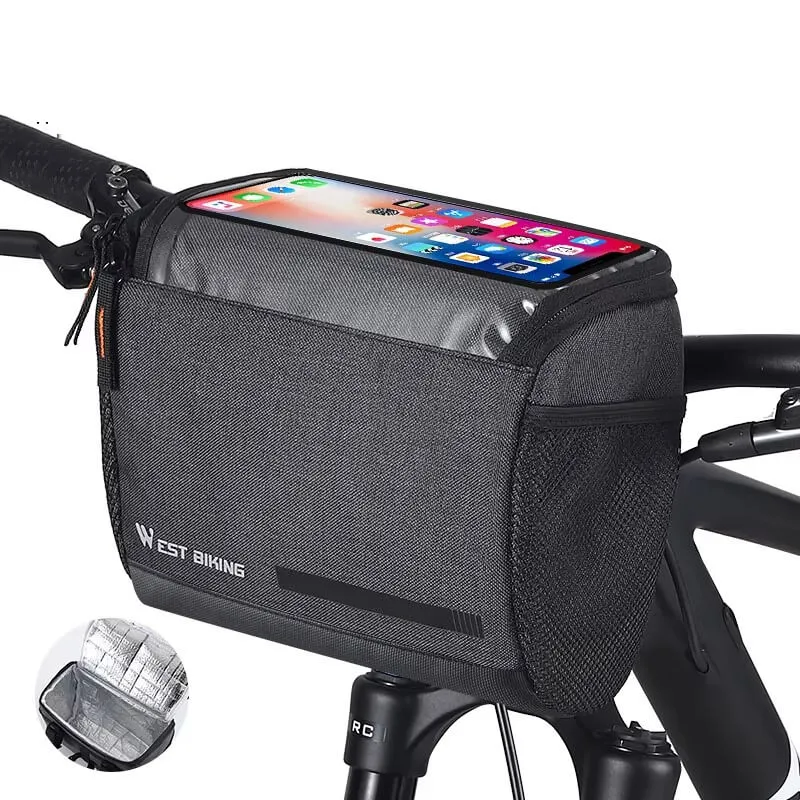 UrbanHold™ | Sacoche guidon vélo isotherme et tactile pour téléphone 4.5L