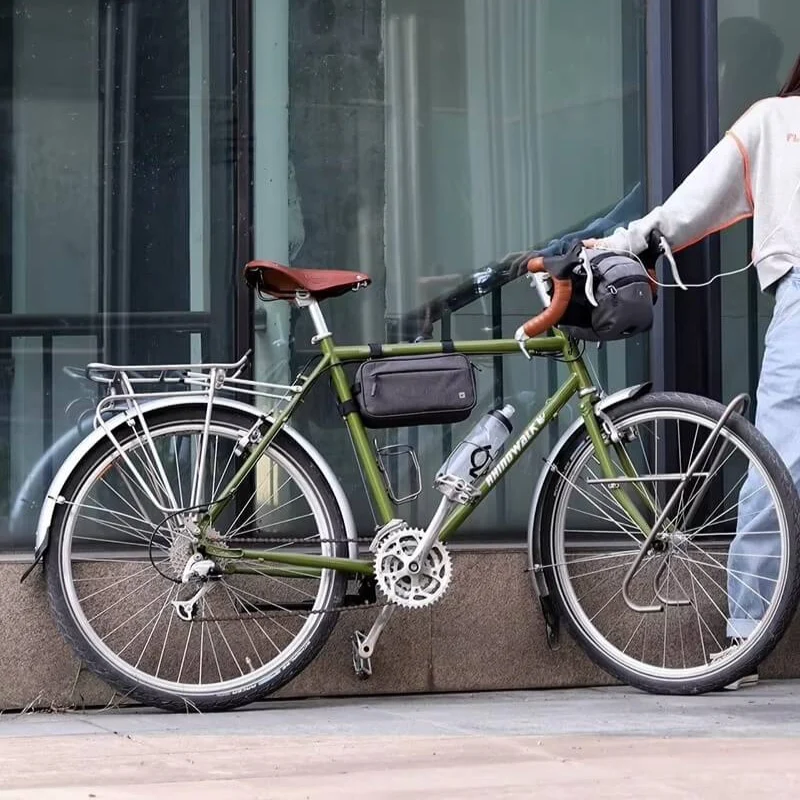 TravelGrip™ | Sacoche guidon vélo étanche avec sortie pour écouteurs