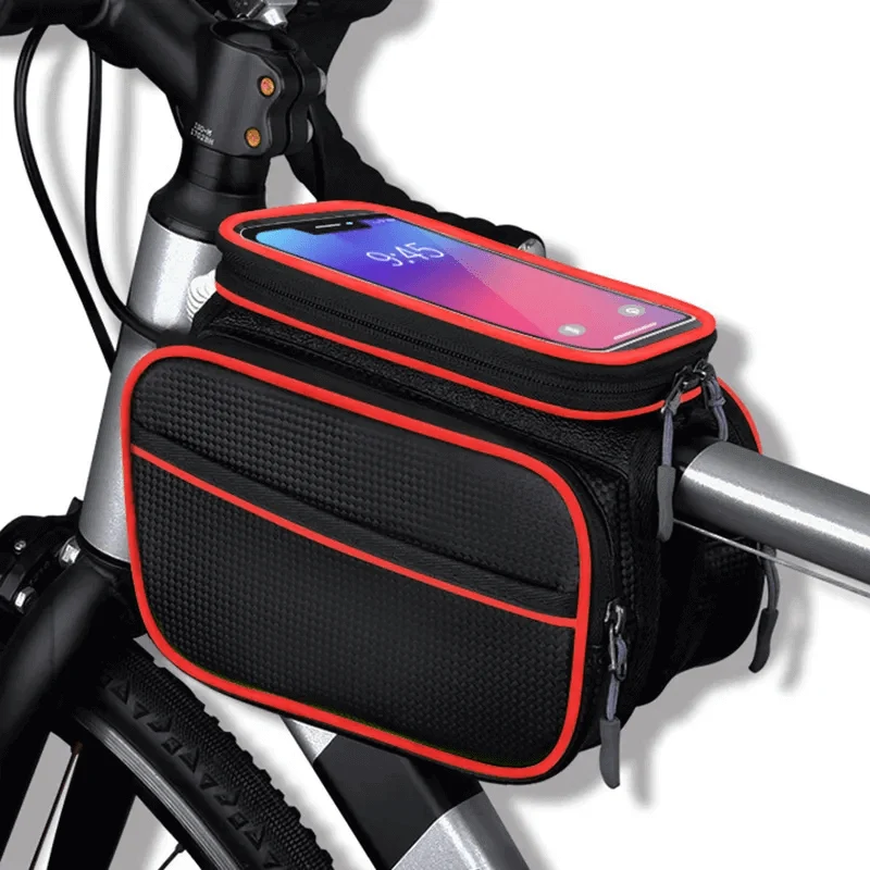 AdventureFrame™ | Sacoche velo telephone 1.5L étanche avec fenêtre tactile