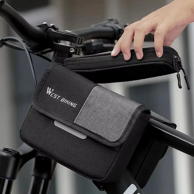 CompactRide™ | Sacoche velo telephone 3-en-1 avec écran tactile et grande capacité