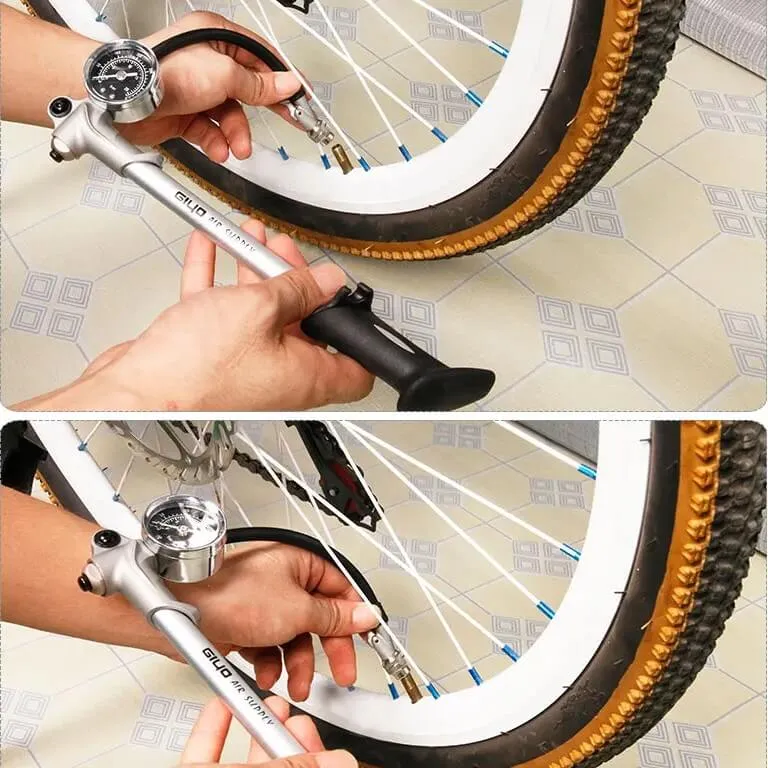 RiniPump™ | Pompe a velo pour suspensions avec manomètre et tuyau rotatif