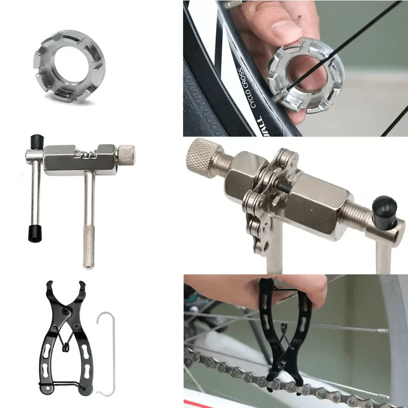 BikeRepairKit™ | Kit reparation velo 9 en 1 compact pour les réglages en sortie