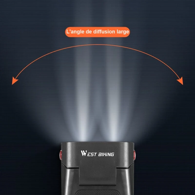 BikeSpotlight™ | Eclairage velo 4 en 1 avec klaxon, support téléphone et batterie externe