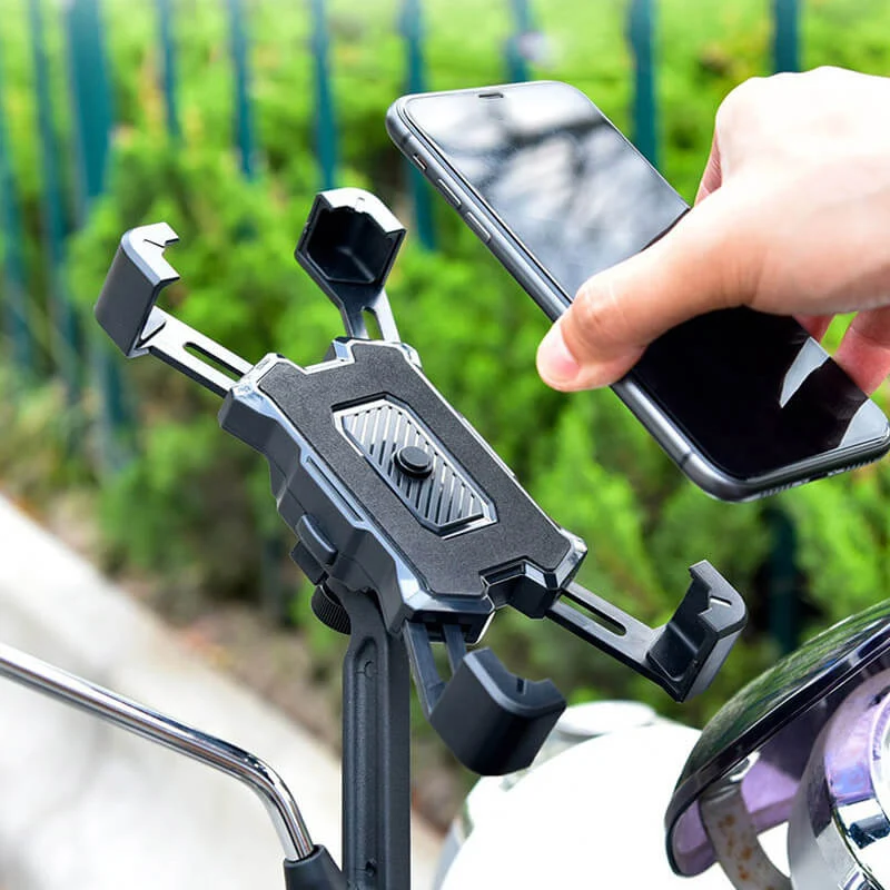 MountBikePhone™ | Support telephone velo automatique avec déverrouillage rapide et rotation 360°